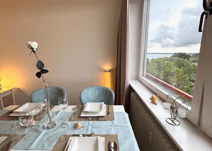 公寓 Ferien-whg Albatros Direkt Am Steinhuder-meer, Mit Meerblick Und Parkplatz